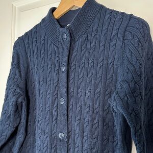 L.L. Bean Cable Knit Cardigan